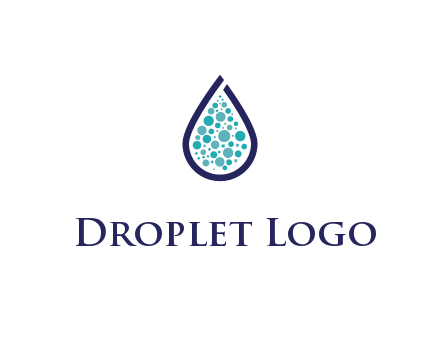 water droplet with circles inside
