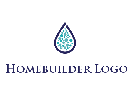 water droplet with circles inside