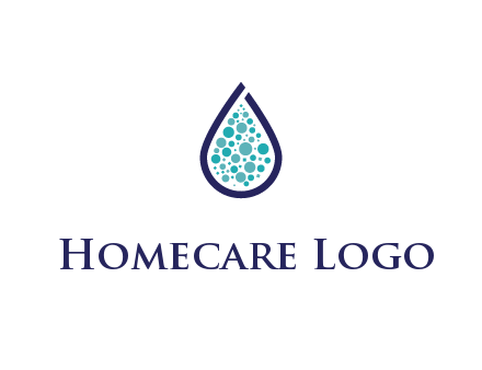 water droplet with circles inside