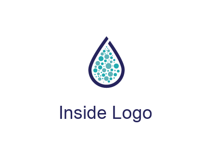 water droplet with circles inside