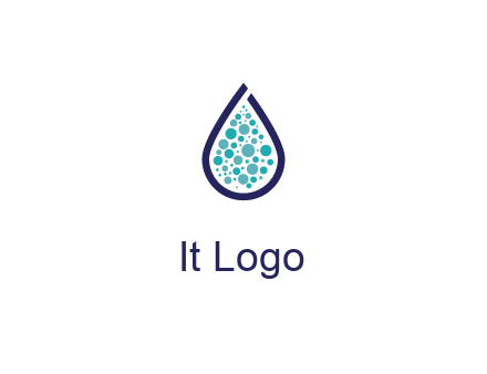 water droplet with circles inside