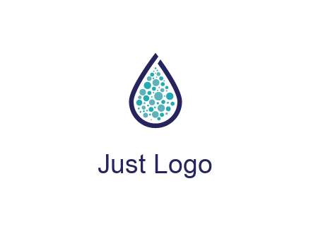 water droplet with circles inside