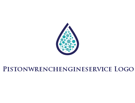 water droplet with circles inside