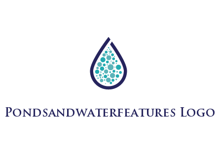 water droplet with circles inside