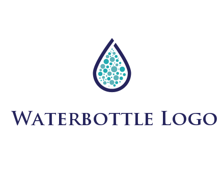 water droplet with circles inside
