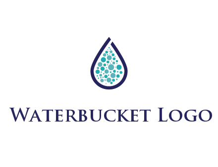 water droplet with circles inside