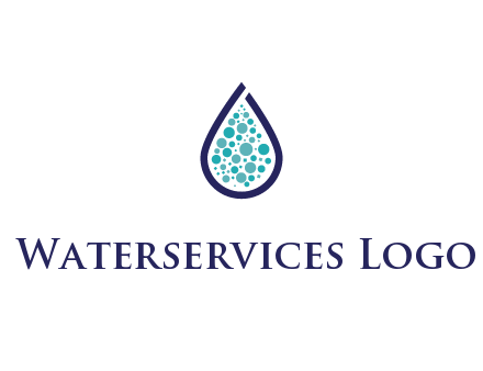 water droplet with circles inside