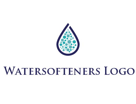 water droplet with circles inside
