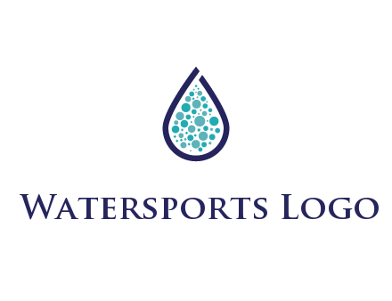 water droplet with circles inside