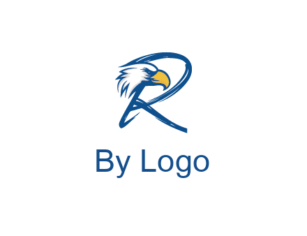 eagle head with letter R