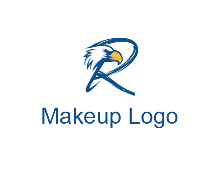 eagle head with letter R