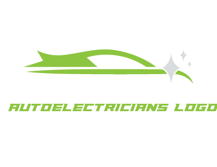 abstract car with sparkle