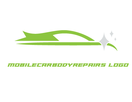 abstract car with sparkle