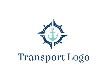 ship anchor in compass circle