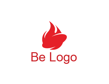 oval with flame