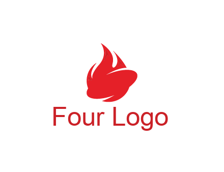 oval with flame