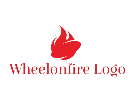 oval with flame