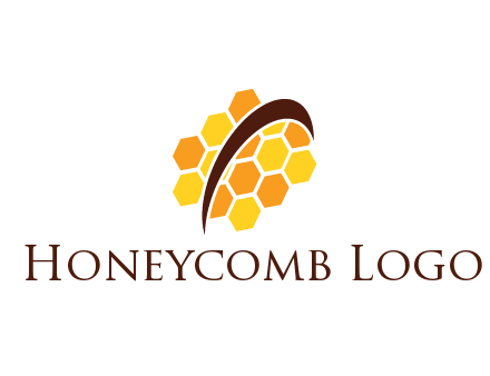 swoosh with honeycomb
