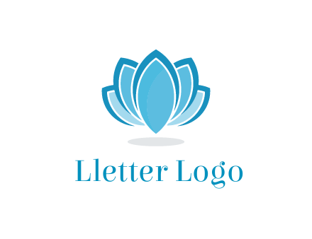 abstract lotus flower