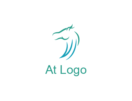 minimal horse side view