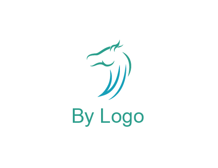 minimal horse side view