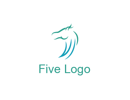 minimal horse side view