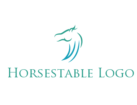 minimal horse side view