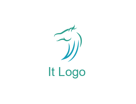 minimal horse side view