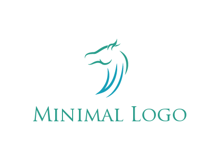 minimal horse side view