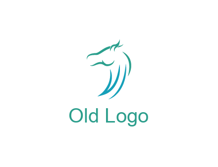 minimal horse side view