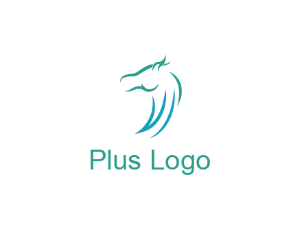 minimal horse side view
