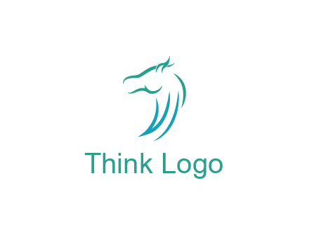 minimal horse side view