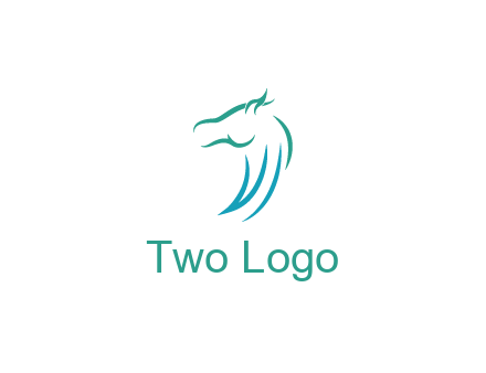 minimal horse side view