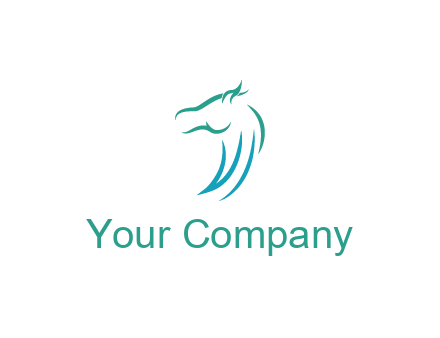 minimal horse side view