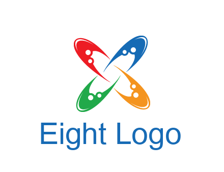 abstract colorful swooshes forming vortex