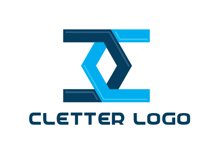 letter C forming diamond