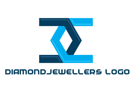 letter C forming diamond