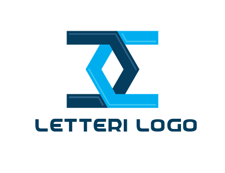 letter C forming diamond