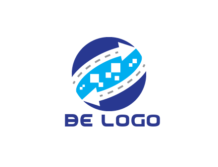 negative spacing arrows with dotted lines and pixels in circle