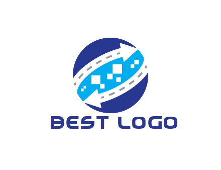 negative spacing arrows with dotted lines and pixels in circle