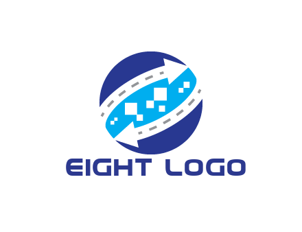 negative spacing arrows with dotted lines and pixels in circle