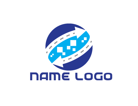 negative spacing arrows with dotted lines and pixels in circle