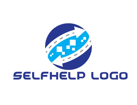 negative spacing arrows with dotted lines and pixels in circle