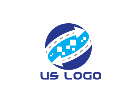 negative spacing arrows with dotted lines and pixels in circle