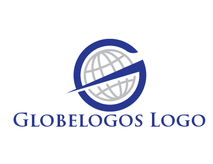 letter G with globe in middle