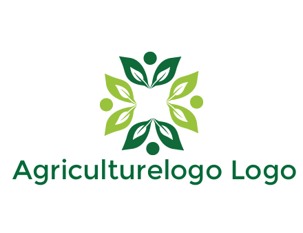 leaves with circle rotating forming square