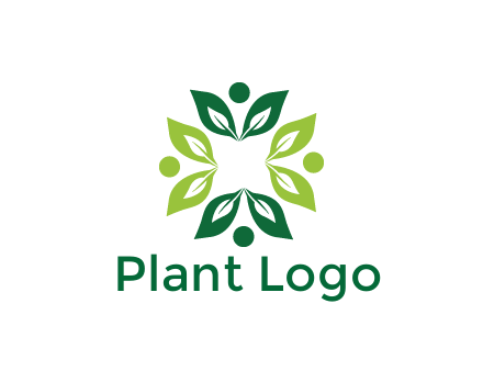 leaves with circle rotating forming square