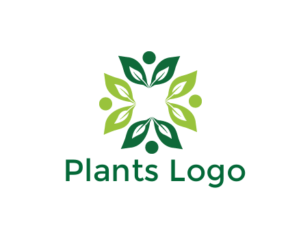 leaves with circle rotating forming square