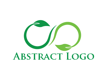 infinity sign from leaves