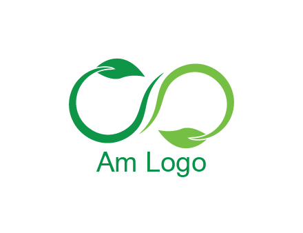 infinity sign from leaves